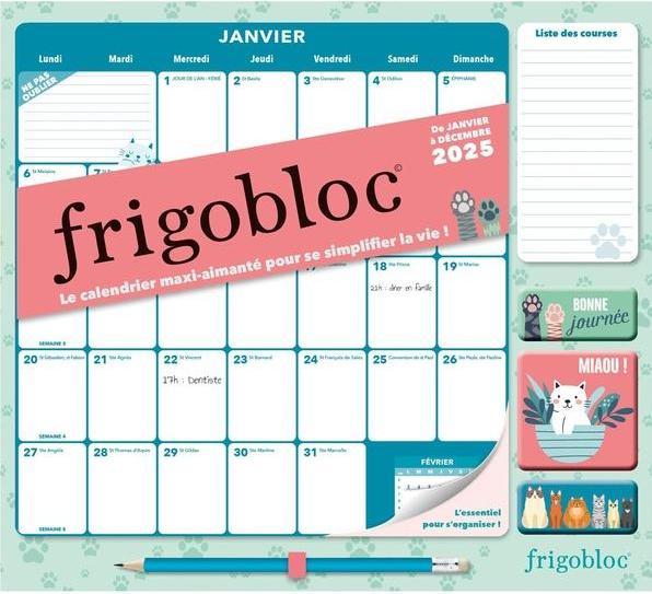 Actual product image Frigobloc : de janvier à décembre 2025 (French)
