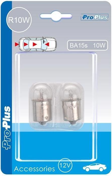 Image du produit ProPlus Ampoule auto 12V 10W BA15s 2 pièces sous blister