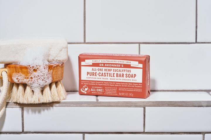 Actual product image Dr. Bronner's All-One Natural Soap Eucalyptus 140g