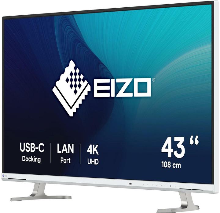 Actual product image Eizo FlexScan EV4340X-WT, 108 cm (42.5"), 3840 x 2160 pixels, 4K Ultra HD, LCD, 5 ms, White (3840 x 2160 Pixels, 42.50")