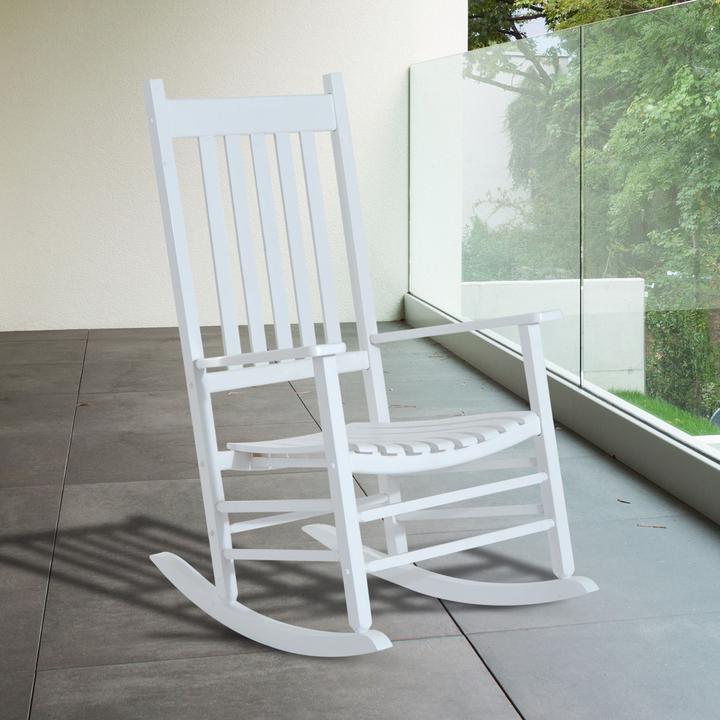 Actual product image Outsunny Rocking Chair with Armrest