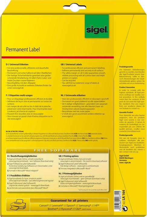 Produktbild Sigel Universal