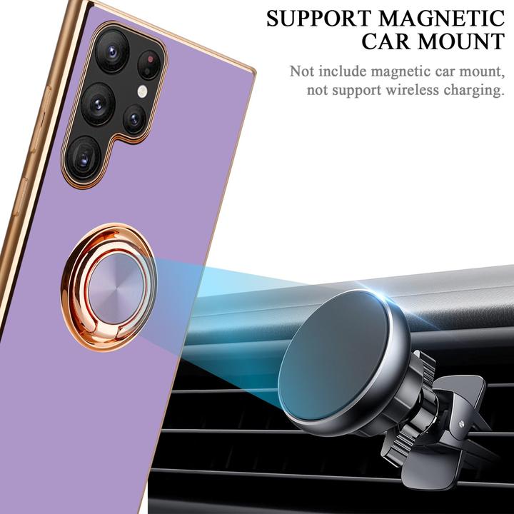 Actual product image Cadorabo Case for Samsung Galaxy S22 ULTRA in TPU with camera protection and ring LM089 Style (Samsung Galaxy S22 Ultra)