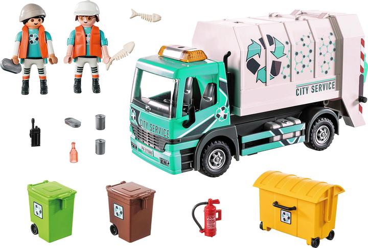 Actual product image Playmobil 70885 Garbage truck with flashing light (70885, Playmobil City Life)