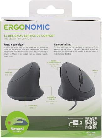 Immagine prodotto T'nB Souris filaire fil ergonomique Ergo pour gaucher (Noir) (Cablato)