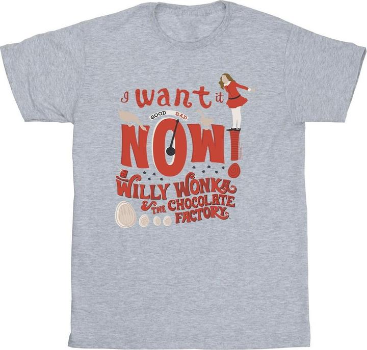 Immagine prodotto Willy Wonka & the Chocolate Factory Verruca Salt I Want It Now Maglietta Ragazze (104)