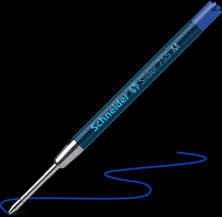 Actual product image Schneider Ballpoint pen refill large capacity Slider 755 M (Gel mine, Blue, 0.50 mm)