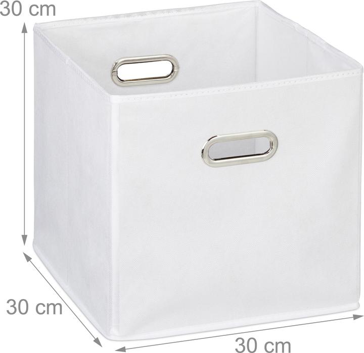 Produktbild Relaxdays 4x Aufbewahrungsbox (30 x 30 x 30 cm, 26 l)