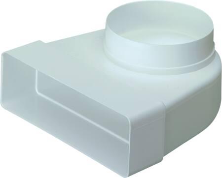 Image du produit Maico Supertube/Easipipe 125 coude 90° droit pour rond ø125 mm. Convient pour tube plastique 204x60