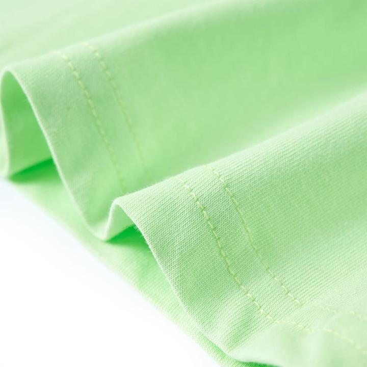 Actual product image VidaXL Children's T-shirt lime green 104,Material: 100 % cotton,Colour (104)