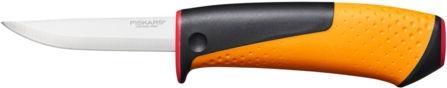 Actual product image Fiskars Heavy-duty knife including holster with integrated knife sharpener, total length: 21.9 cm (21.90 cm)