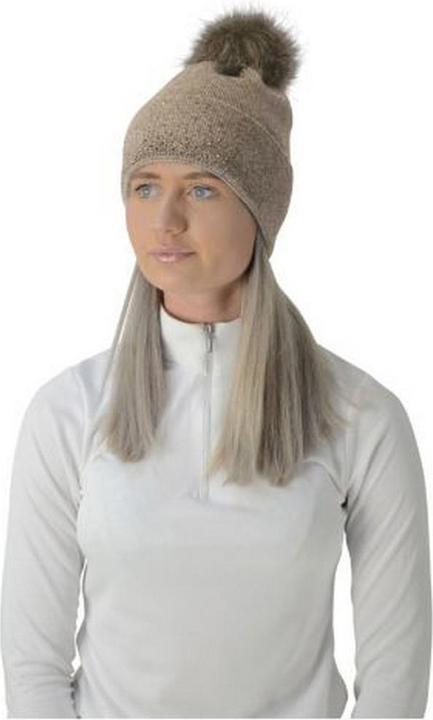 Actual product image Hy Fashion Pom pom hat Alaska With gemstones (One size)