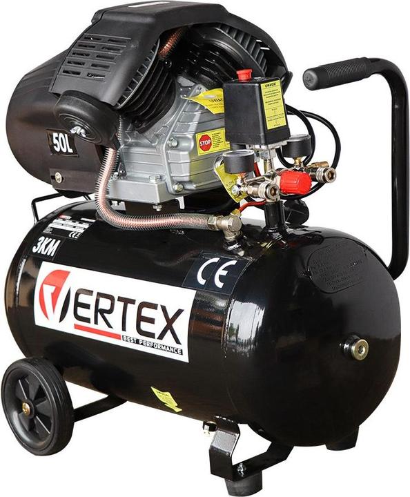 Produktbild No Name Kompresor Olejowy 50l Dwutłokowy Vertex Vhc50v (50 l)
