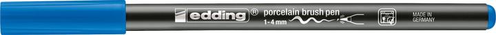 Image du produit Edding Crayon à peinture pour porcelaine Brushpen (Bleu clair, 4 mm, 1 x)