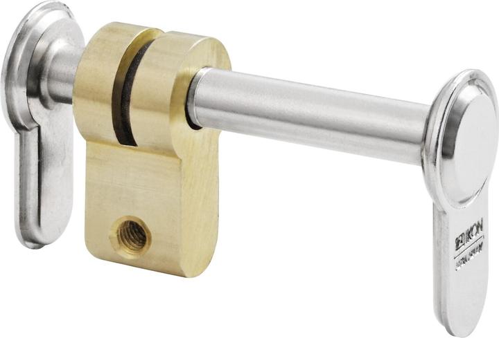 Actual product image Assa Abloy Dummy cylinder 1539 PZ, nickel-plated matt, adjustable 52-94 mm