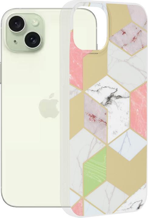 Image du produit Techsuit - Marble Series - iPhone 15 Plus - Purple Hex (Apple iPhone 15 Plus)