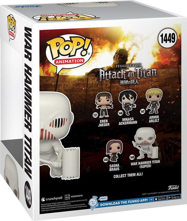 Immagine prodotto Funko Figurina di Attack on Titan oversize POP! Vinyl War Hammer Titan 15 cm