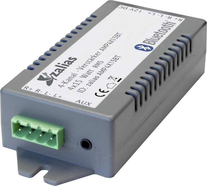 Actual product image Lyndahl AMP4X15BT Stereo Amplifier 4 x 30 W Grey Bluetooth® (Amplifier)