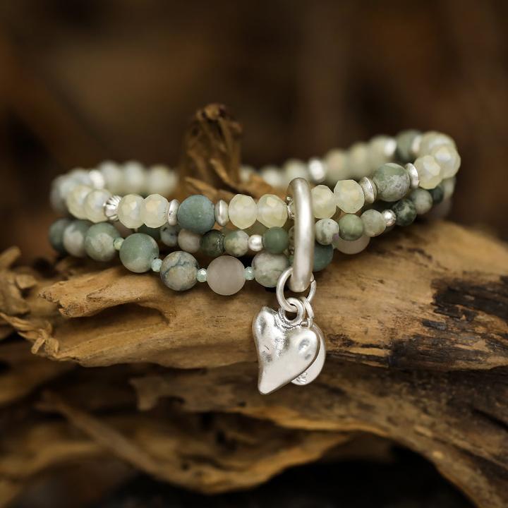 Andreani Armband mit echter natürlicher Jade (8 cm, 100% natürlicher Jade)