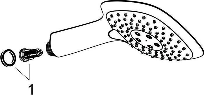 Produktbild hansgrohe HG Handbrause PURA VIDA 3jet DN 15 chrom (3 Strahlarten, 16 l/min)