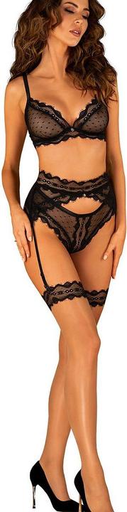 Produktbild Obsessive Suspenderbelt Marrbel - black (L, XL)
