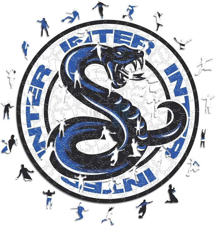 Image du produit Iconic FC Inter Milan - Logo avec serpent - Puzzle en bois Taille L (500 pièces) (500 pièces)