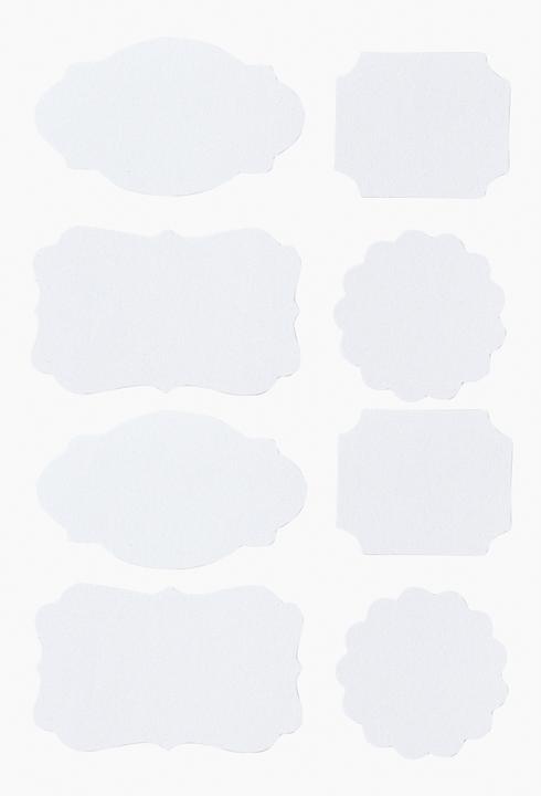 Produktbild Hobby Fun Papier Sticker "Etiketten", 32 Stück