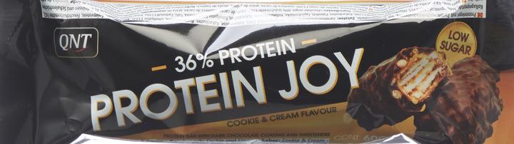 Image du produit QNT 36% Protein Joy Bar Low Sugar Cookie&Cream (Cookie & Cream, 1 pcs, 60 g)