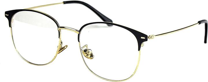 Produktbild JTI Anti-Blaulicht-Brille, Clubmaster - Schwarz / Gold