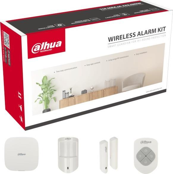 Actual product image Dahua Kit Allarme Wireless (868) 4g Hub Keyfob Door Detector Pir Detect (4G)