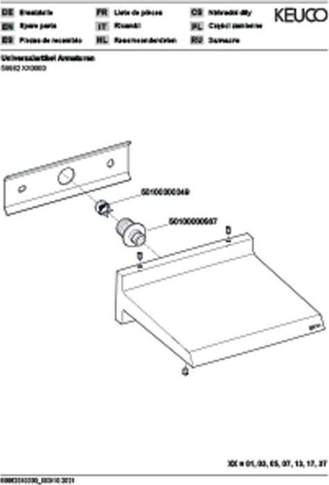 Actual product image Keuco Waterfall shower METIME SPA Ausldg 169mm sw ma