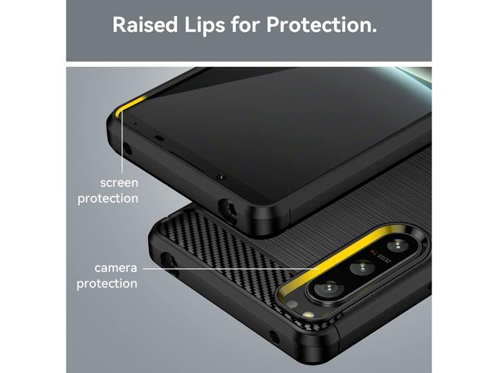 Immagine prodotto Screenguard Sony Xperia 5 IV Cover Carbon Brushed Soft TPU (Sony Xperia 5 IV)