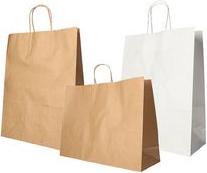 Produktbild Papstar Papier-Tragetasche, 400 x 320 x 120 mm, weiá (Geschenktüte, 25 x)