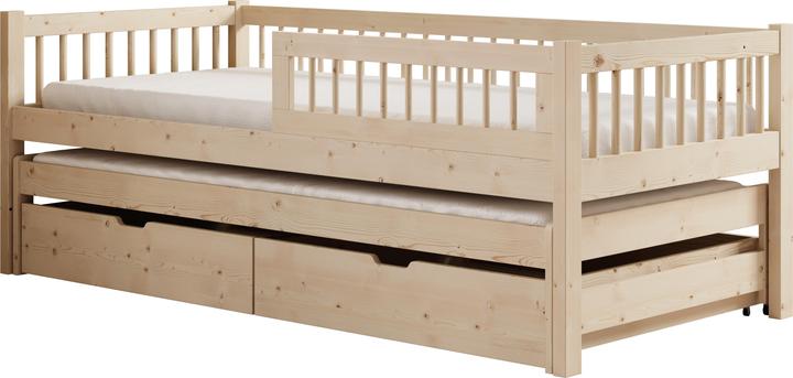 Actual product image ADRK Furniture Orio cot with mattress (200cm x 90cm)