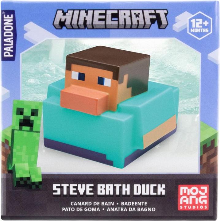 Actual product image Paladone Products Minecraft Steve Bath Duck