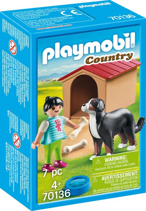 Image du produit Playmobil Chien de ferme avec niche (70136, Playmobil Country)