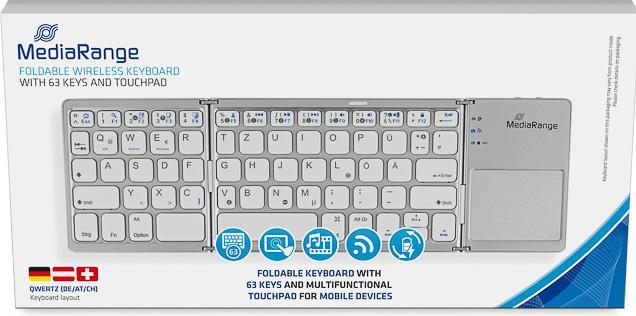 Produktbild MediaRange Kabellose Tastatur 63 (Verwendung A) (DE, Kabellos)