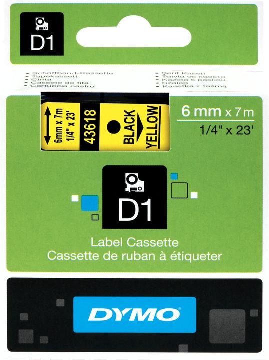 Produktbild Dymo S0720790 Standardband (0.60 cm, Gelb)