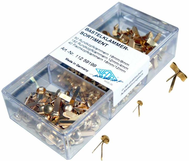 Produktbild Wedo Bastelklammer-Set in 3 Grössen (240 x)