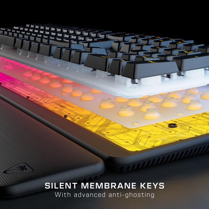 Actual product image Turtle Beach TURTLE B. Magma RGB Membrane Keyboard TBK100402 CH-Layout (CH, Cable)