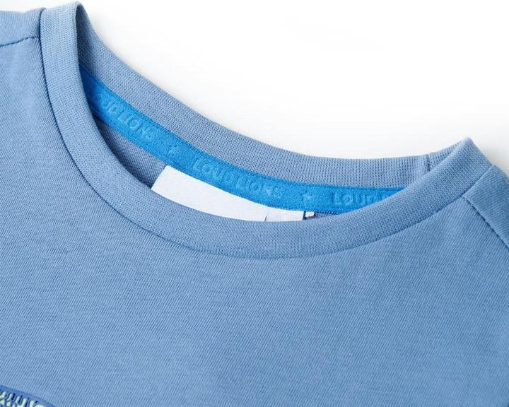 Immagine prodotto VidaXL Maglietta da bambino blu medio 92,Materiale: 100 % cotone,Colore (92)