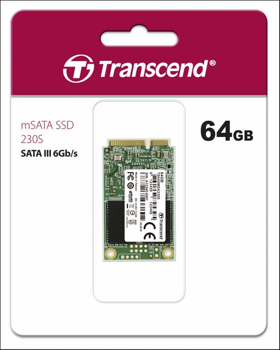 Image du produit Transcend TS64GMSA230S (64 Go, mSATA)