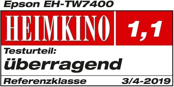 Produktbild Epson EH-TW7400 (Full HD, 2400 lm, 1.35 - 2.84:1)