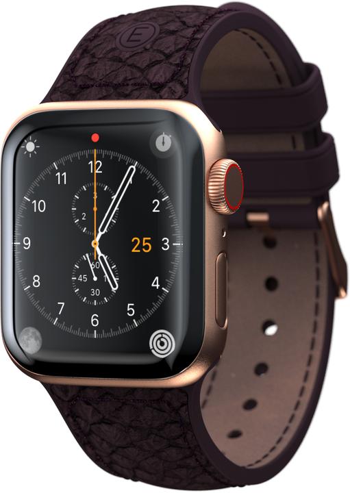Njord Eldur Watch Strap For (41 mm, 40 mm, Vegan Leather, Stainless steel fastener, Salmon leather)