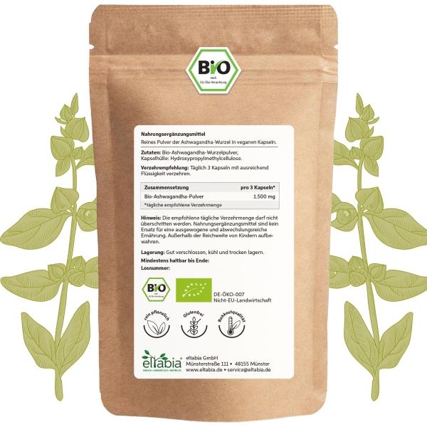 Produktbild Eltabia Bio Ashwagandha (200 Stück, Kapseln)
