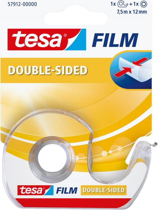 Image du produit tesa Handabroller Film Doppelseitig 12 mm x 7.5 m