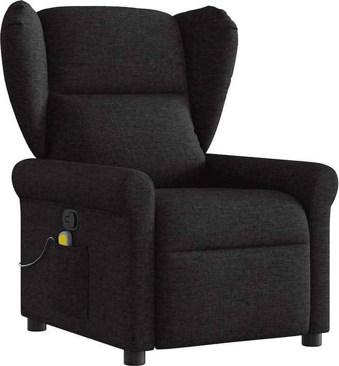 Actual product image VidaXL Massage chair electric black fabric