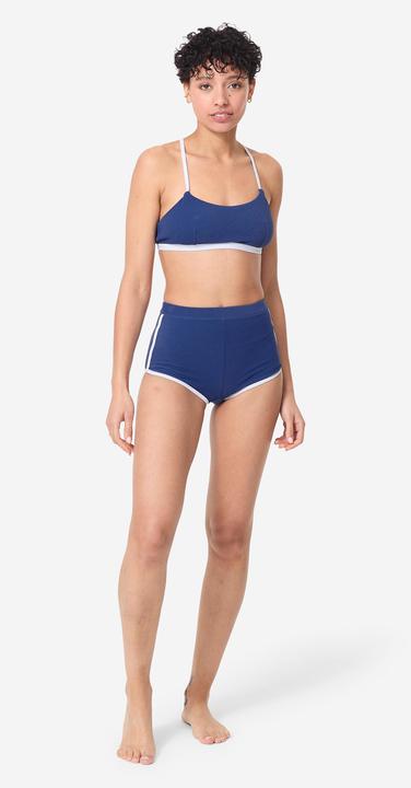 Produktbild Olaian Women's terry cloth bustier swimsuit top - Katy blue (40, 42)