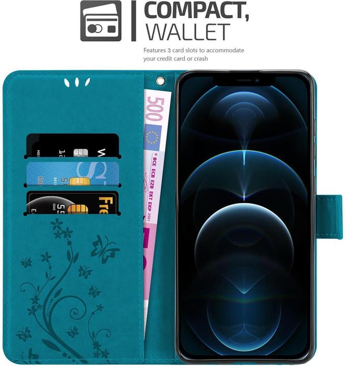 Image du produit Cadorabo Pochette Flower Book (Apple iPhone 13 Pro)