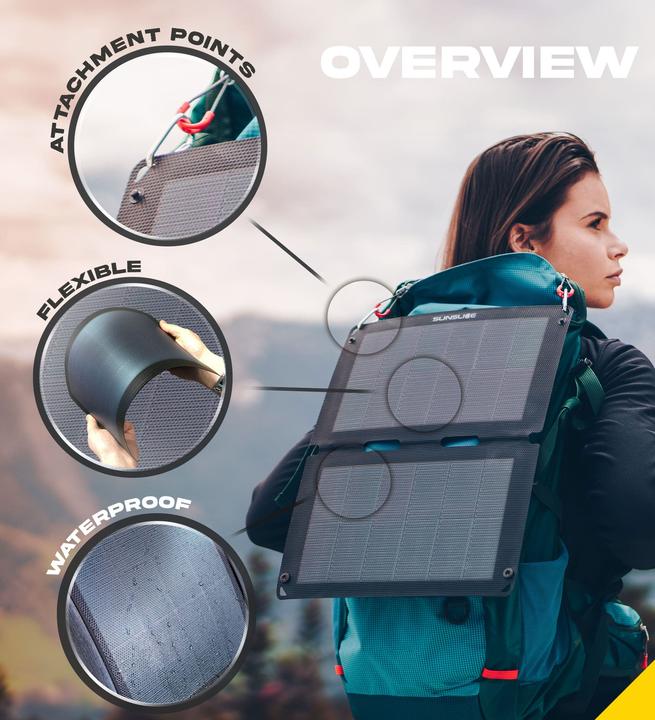 Immagine prodotto Sunslice Pannello solare portatile "Fusion Flex 12" (12 W, 0.24 kg)